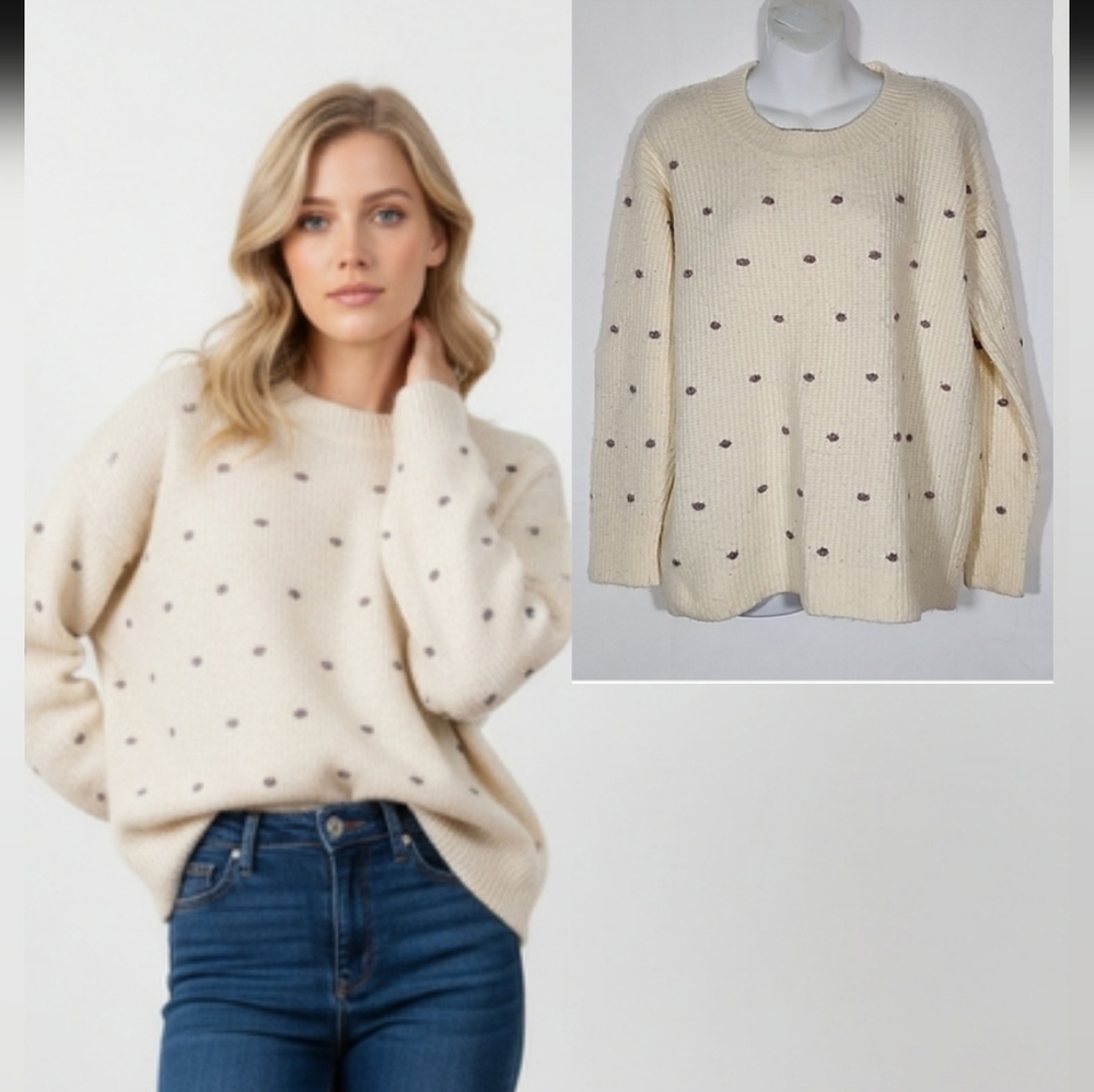 Lou  Grey  loft  Oversized polka dot Step Up Your Sweatshirt Game with Lou Gre